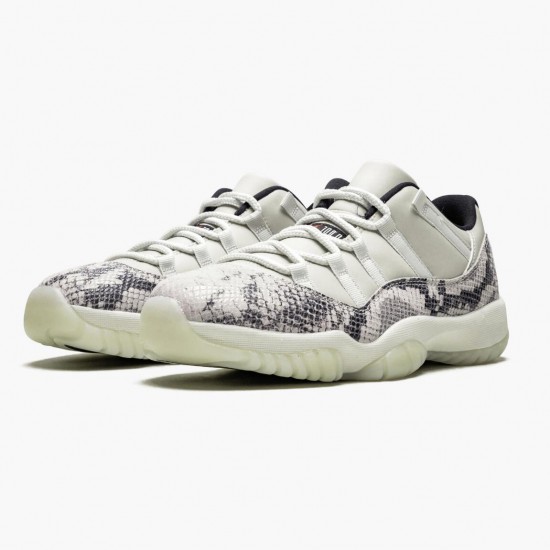 Nike Jordan 11 Retro Low Snake Light Bone CD6846-002 AJ11 Shoes