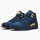 Nike Jordan 12 Retro Michigan BQ3180-407 AJ12 Shoes