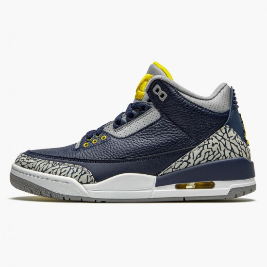 Nike Jordan 3 Retro Michigan AJ3-820064 AJ3 Shoes