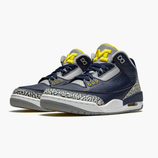 Nike Jordan 3 Retro Michigan AJ3-820064 AJ3 Shoes