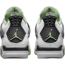 Nike Jordan 4 Retro White Oil Green Dark Ash AQ9129-103 AJ4 Shoes