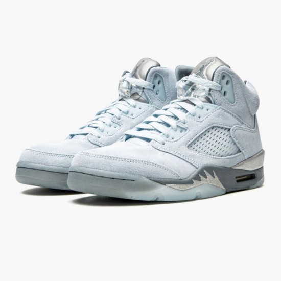 Nike Jordan 5 Retro Bluebird With Silver White DD9336-400 AJ5 Shoes