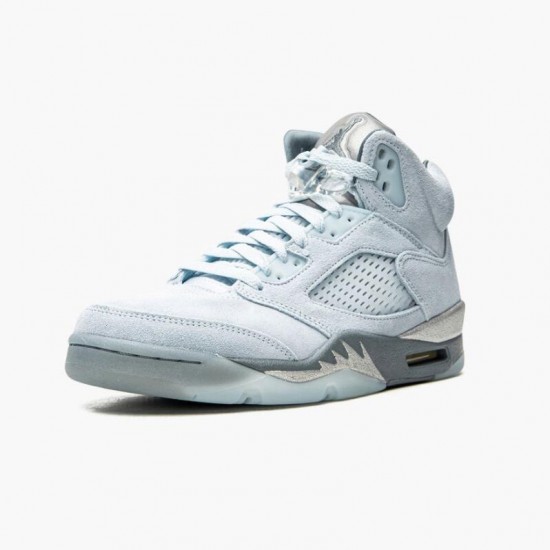 Nike Jordan 5 Retro Bluebird With Silver White DD9336-400 AJ5 Shoes