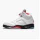 Nike Jordan 5 Retro Fire Red Silver Tongue DA1911-102 AJ5 Shoes