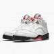 Nike Jordan 5 Retro Fire Red Silver Tongue DA1911-102 AJ5 Shoes