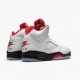 Nike Jordan 5 Retro Fire Red Silver Tongue DA1911-102 AJ5 Shoes