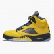 Nike Jordan 5 Retro Michigan 2019 AmarilloCollege Navy CQ9541-704 AJ5 Shoes