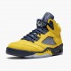 Nike Jordan 5 Retro Michigan 2019 AmarilloCollege Navy CQ9541-704 AJ5 Shoes