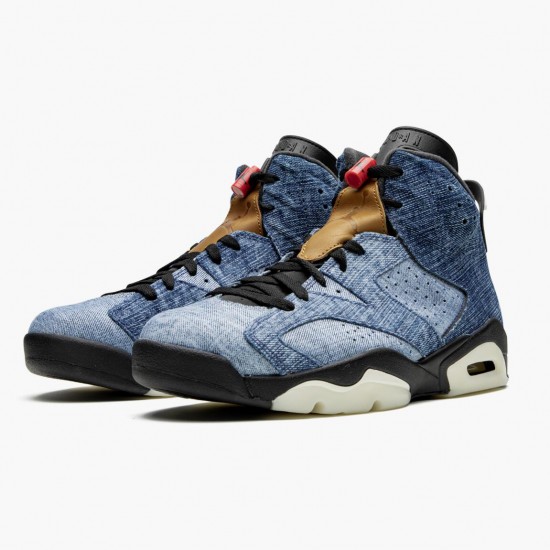 Nike Jordan 6 Retro Washed Denim 384664-060 AJ6 Shoes