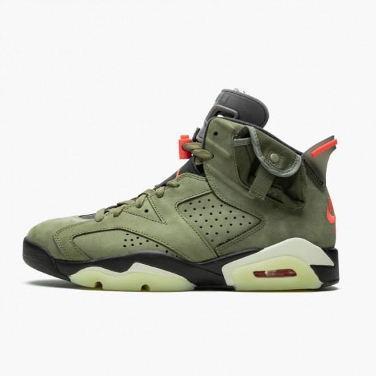 Travis Scott x Nike Jordan 6 Retro Olive CN1084-200 AJ6 Shoes