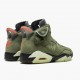 Travis Scott x Nike Jordan 6 Retro Olive CN1084-200 AJ6 Shoes