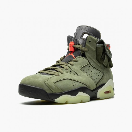 Travis Scott x Nike Jordan 6 Retro Olive CN1084-200 AJ6 Shoes