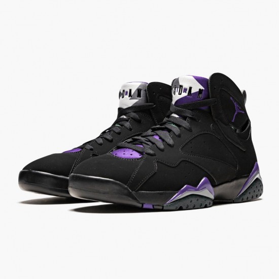 Nike Jordan 7 Retro Ray Allen Black Fierce Purpler Dark Stee 304775-053 AJ7 Shoes