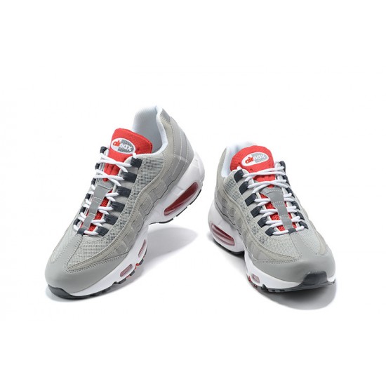 Nike Air Max 95 TT Mens Grey White and Red footwear