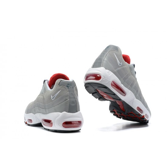 Nike Air Max 95 TT Mens Grey White and Red footwear