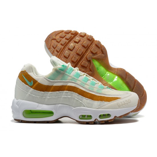 Nike Air Max 95 TT Mens White  Green Brown footwear CZ0154-100