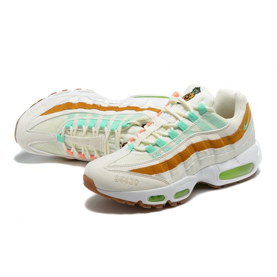 Nike Air Max 95 TT Mens White  Green Brown footwear CZ0154-100