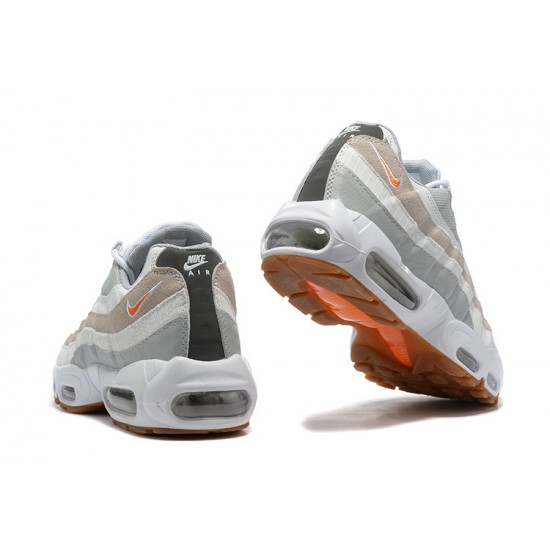 Nike Air Max 95 TT Mens White Grey and Orange footwear DM0011-100