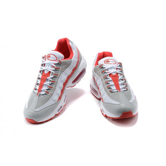 Nike Air Max 95 TT Mens White Red and Grey footwear