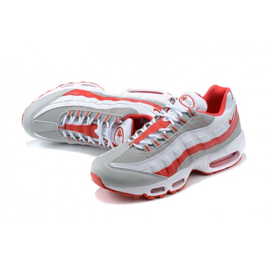 Nike Air Max 95 TT Mens White Red and Grey footwear