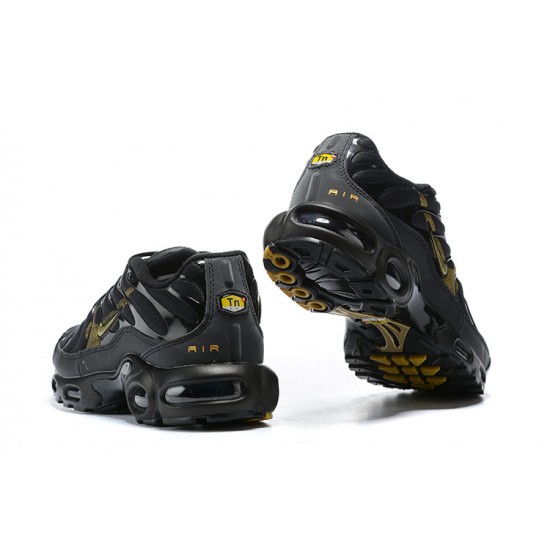 Nike Air Max Plus Tn Mens Black Gold Shoes