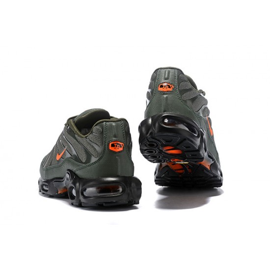 Nike Air Max Plus Tn Mens Green Orange Shoes