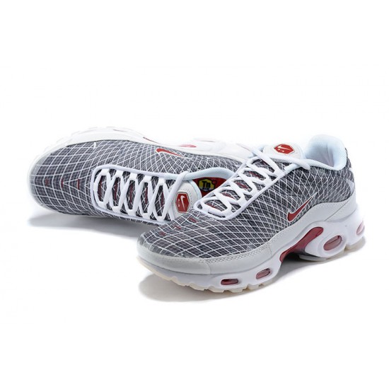 Nike Air Max Plus Tn Mens Grey and White Shoes