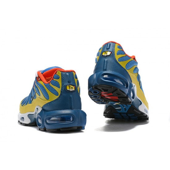 Nike Air Max Plus Tn Mens SE CJ9987-600 Blue Yellow Shoes