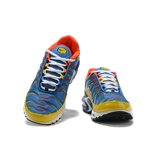 Nike Air Max Plus Tn Mens SE CJ9987-600 Blue Yellow Shoes