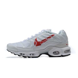 Nike Air Max Plus Tn Mens White Red CU3454-100 Shoes