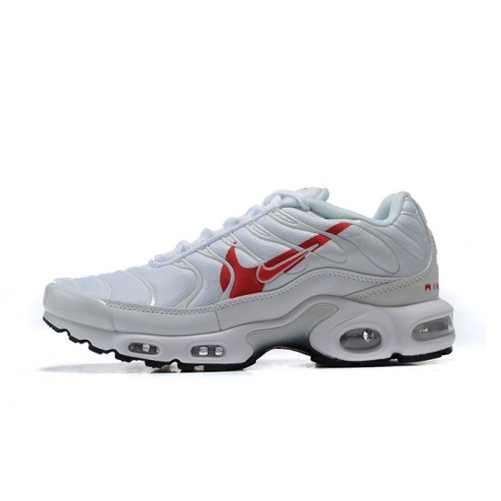 Nike Air Max Plus Tn Mens White Red CU3454-100 Shoes