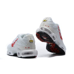 Nike Air Max Plus Tn Mens White Red CU3454-100 Shoes