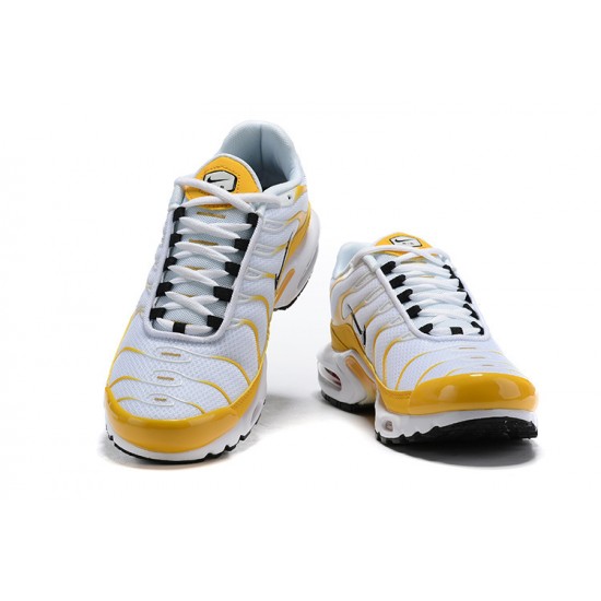 Nike Air Max Plus Tn Mens White Yellow CD7061-700 Shoes