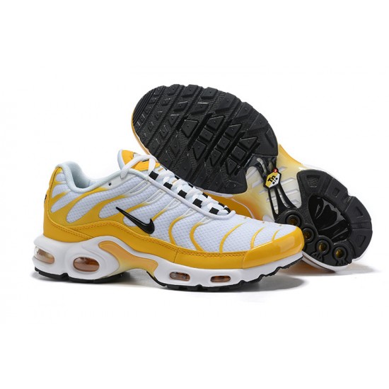 Nike Air Max Plus Tn Mens White Yellow CD7061-700 Shoes