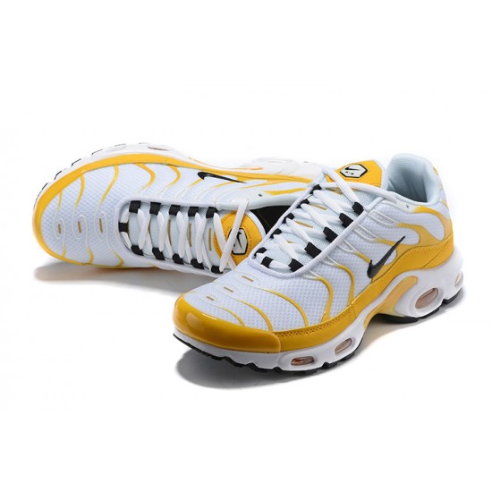 Nike Air Max Plus Tn Mens White Yellow CD7061-700 Shoes