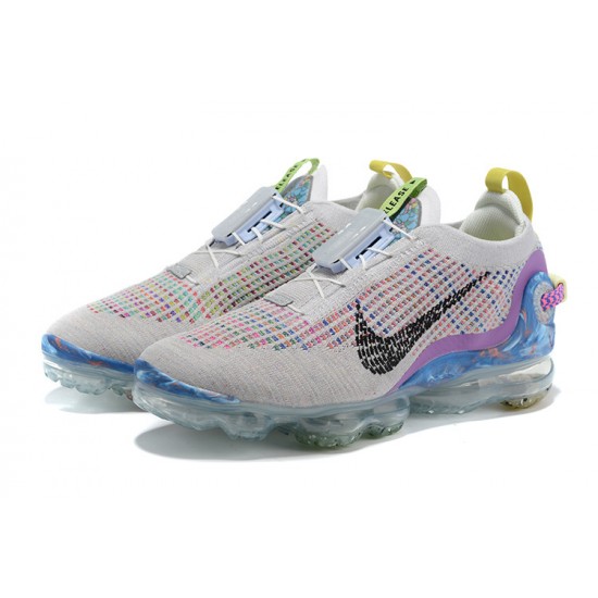 Nike Air VaporMax 2020 Flyknit Unisex White Purple CJ6740-001 Shoes