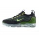 Nike Air VaporMax 2021 Flyknit Unisex Black Green DQ7640-001 Shoes