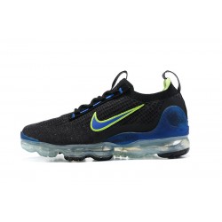 Nike Air VaporMax 2021 Flyknit Unisex Black Green and Blue Shoes