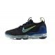 Nike Air VaporMax 2021 Flyknit Unisex Black Green and Blue Shoes