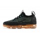 Nike Air VaporMax 2021 Flyknit Unisex Black Orange Shoes