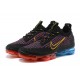 Nike Air VaporMax 2021 Flyknit Unisex Black Red and Blue Shoes