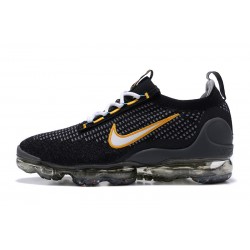 Nike Air VaporMax 2021 Flyknit Unisex Black Yellow DH4086-001 Shoes