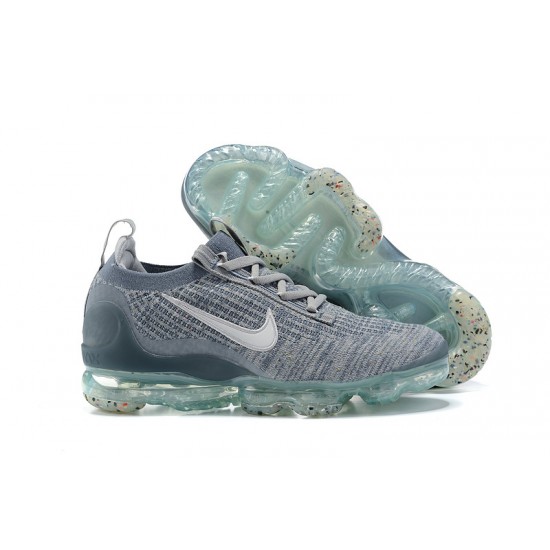 Nike Air VaporMax 2021 Flyknit Unisex Grey Blue DH4084-400 Shoes