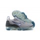 Nike Air VaporMax 2021 Flyknit Unisex Grey Blue Shoes