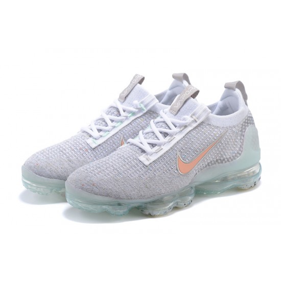 Nike Air VaporMax 2021 Flyknit Unisex Grey Orange DH4090-002 Shoes