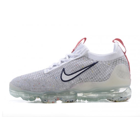 Nike Air VaporMax 2021 Flyknit Unisex Grey Red DB1550-003 Shoes