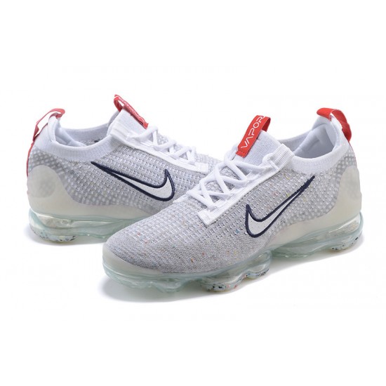 Nike Air VaporMax 2021 Flyknit Unisex Grey Red DB1550-003 Shoes