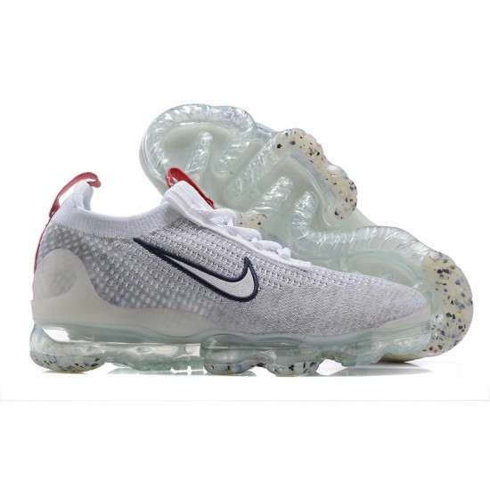 Nike Air VaporMax 2021 Flyknit Unisex Grey Red DB1550-003 Shoes