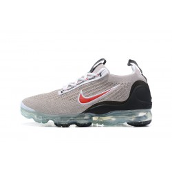 Nike Air VaporMax 2021 Flyknit Unisex Grey Red DH4085-003 Shoes