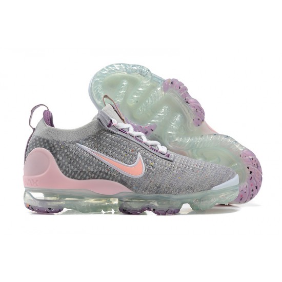 Nike Air VaporMax 2021 Flyknit Unisex Grey and Pink Shoes